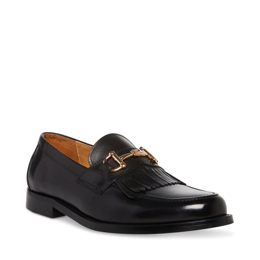 Loafers Steve Madden Bronson Cuero Hombre Negras | ES QB2S61